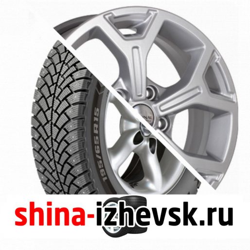 Колесо в сборе BF Goodrich G Force Stud 215/65 R16 Q 102 + СКАД KL-318 6.5xR16 5×114.3 ET50 DIA60.1 Серебристый в Ижевске